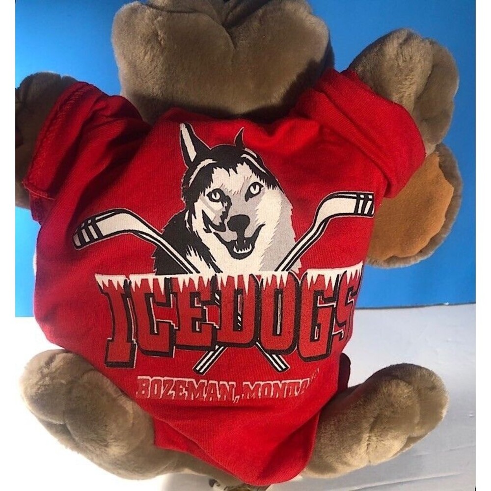 Bozeman,Mt,  Ice Dogs Mascot Plush with Sweater,  by Lubbable EUC